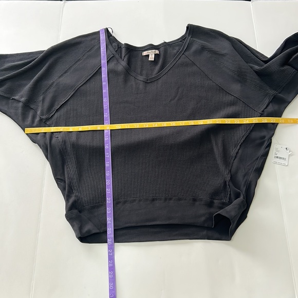 NWT Free People Santa Clara Long Sleeve Thermal Black Medium - Picture 8 of 10